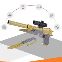 Desert Eagle Gaming Game Handgun Model Kids Toy Gun Electric Bullet Gun Bursts Of Water Children Gift S8204B   570848326
